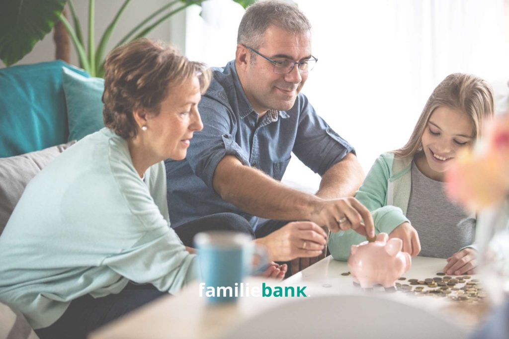 Schenken familie familiebank