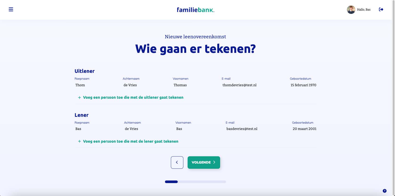 Stap 5: Extra ondertekenaars toevoegen