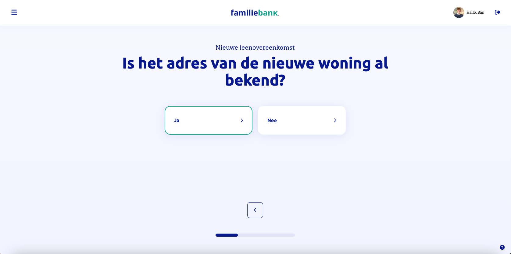 Stap 7: Adres nieuwe woning bekend?