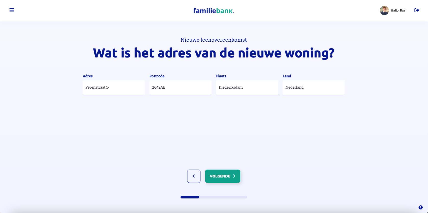 Stap 8: Vul het adres in