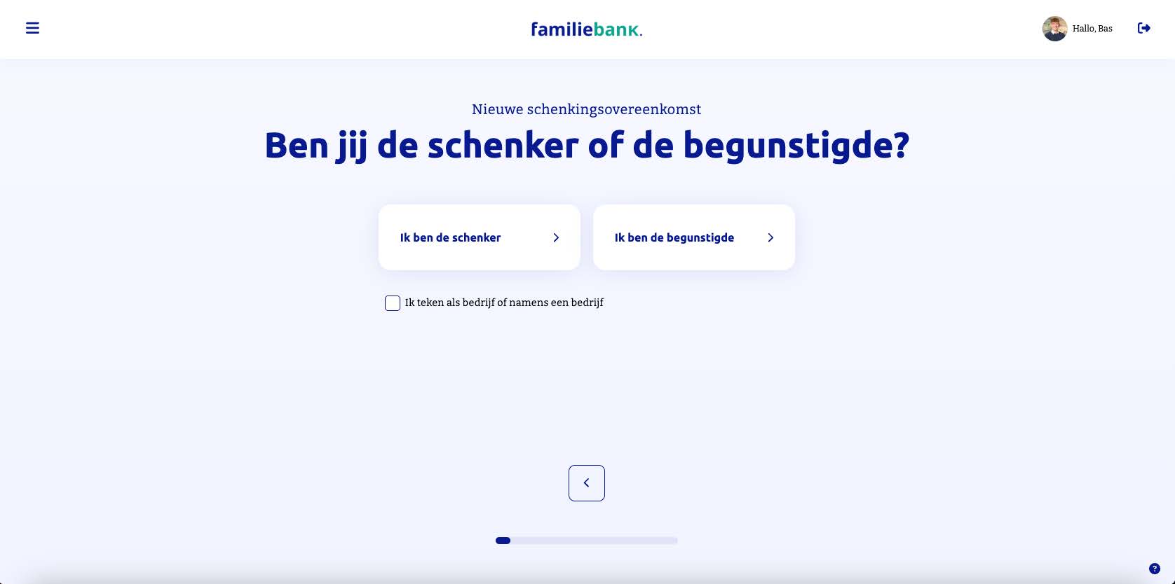 Stap 2 in Familiebank