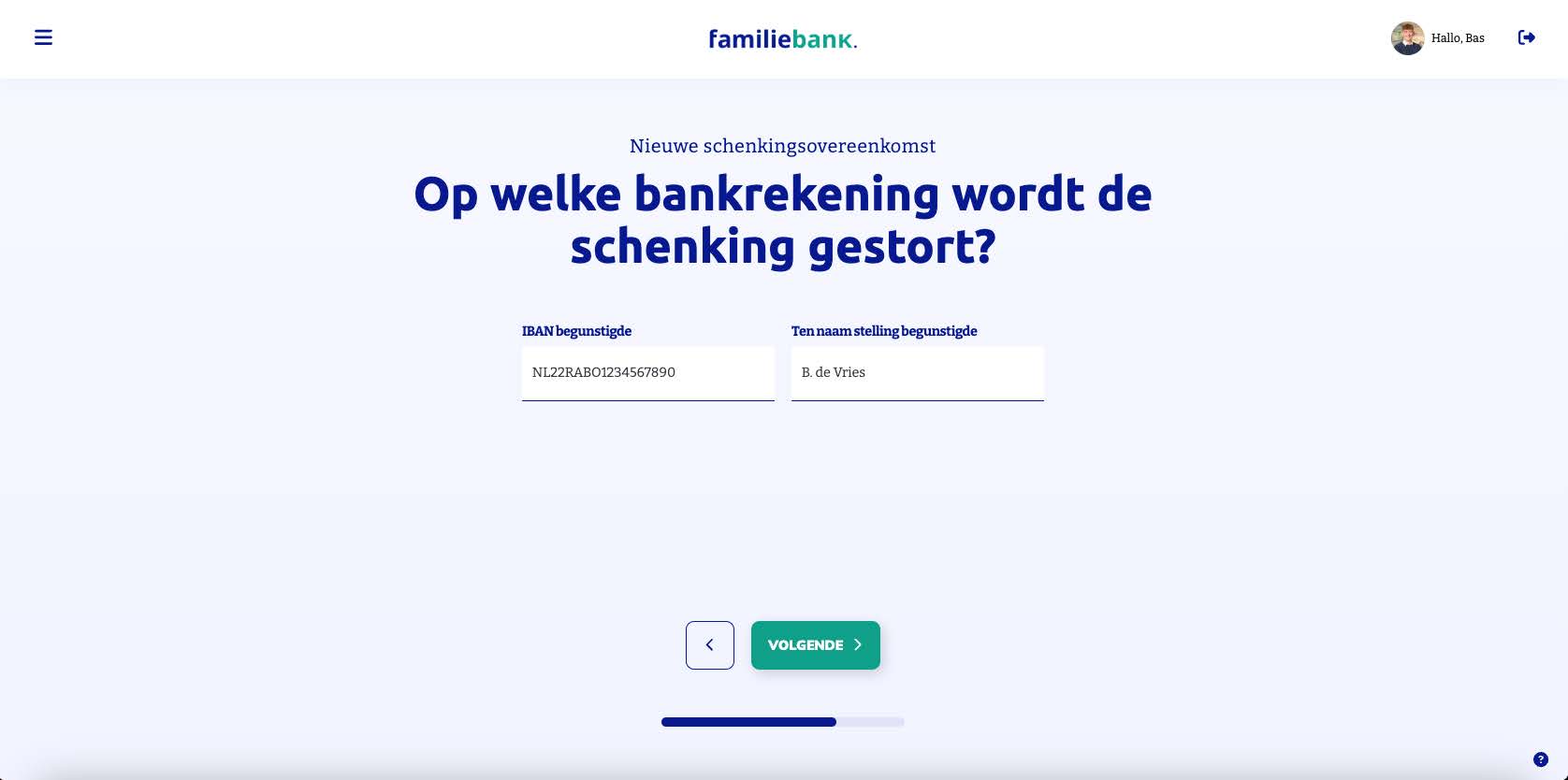 Stap 9 in Familiebank