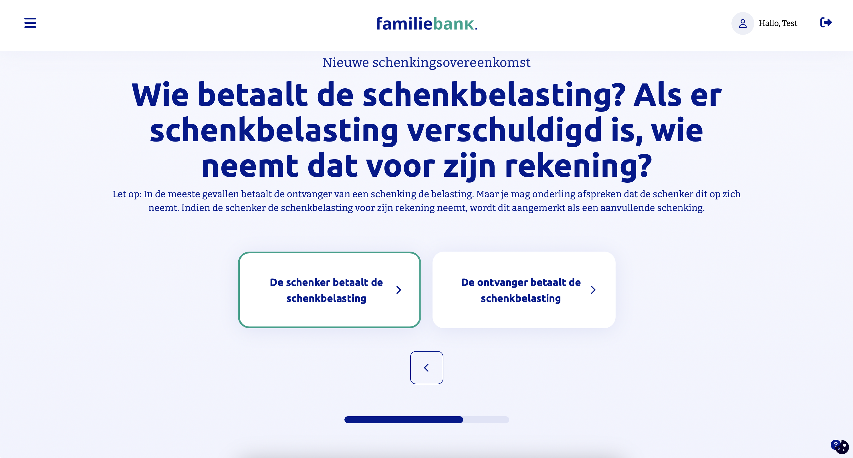 Stap 12: wie betaalt de schenkbelasting