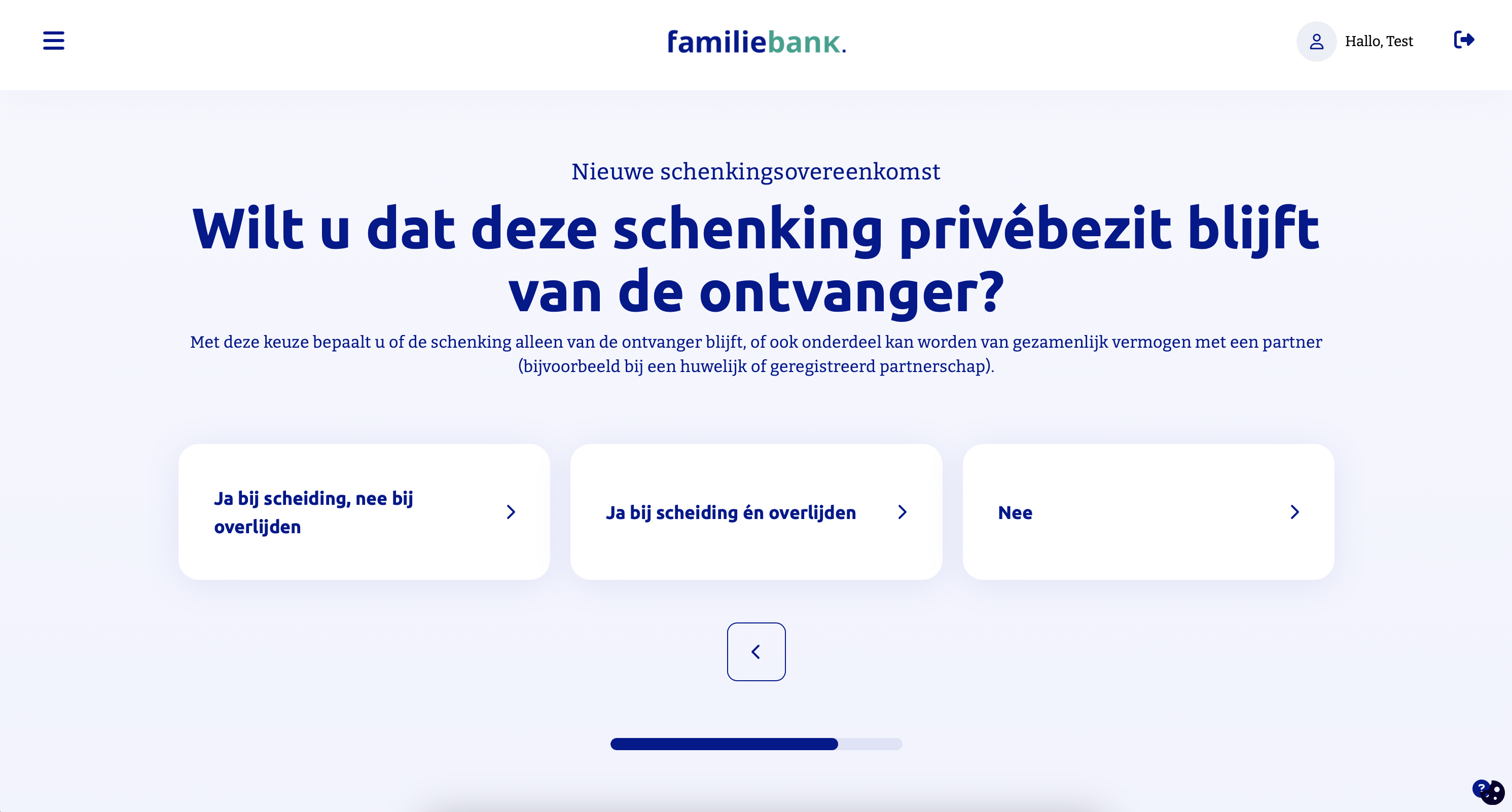 Stap 13: privébezit ontvanger