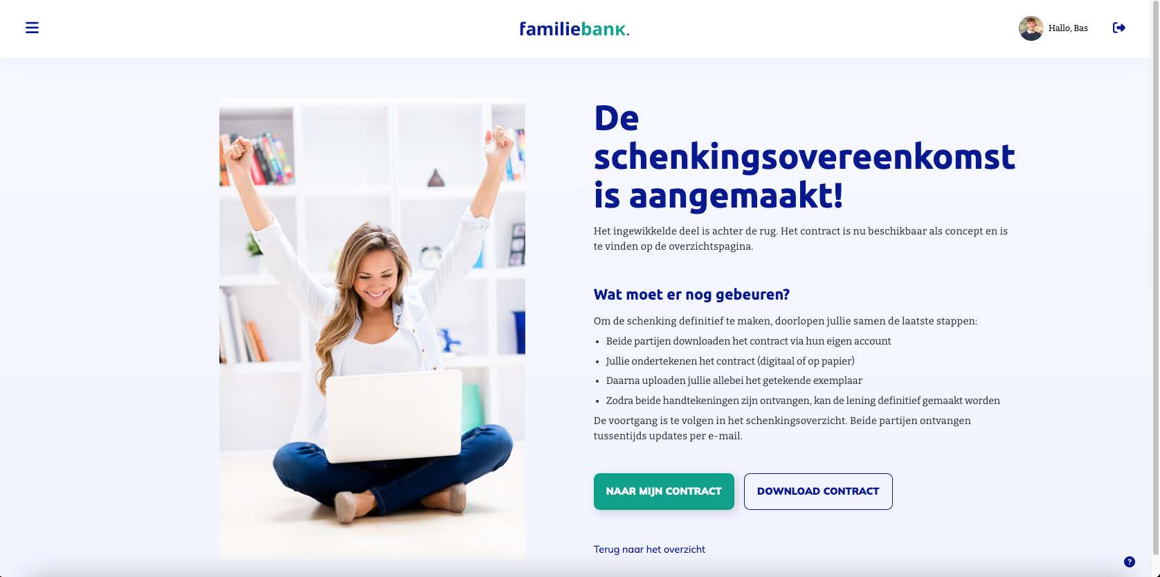 Stap 18 in Familiebank