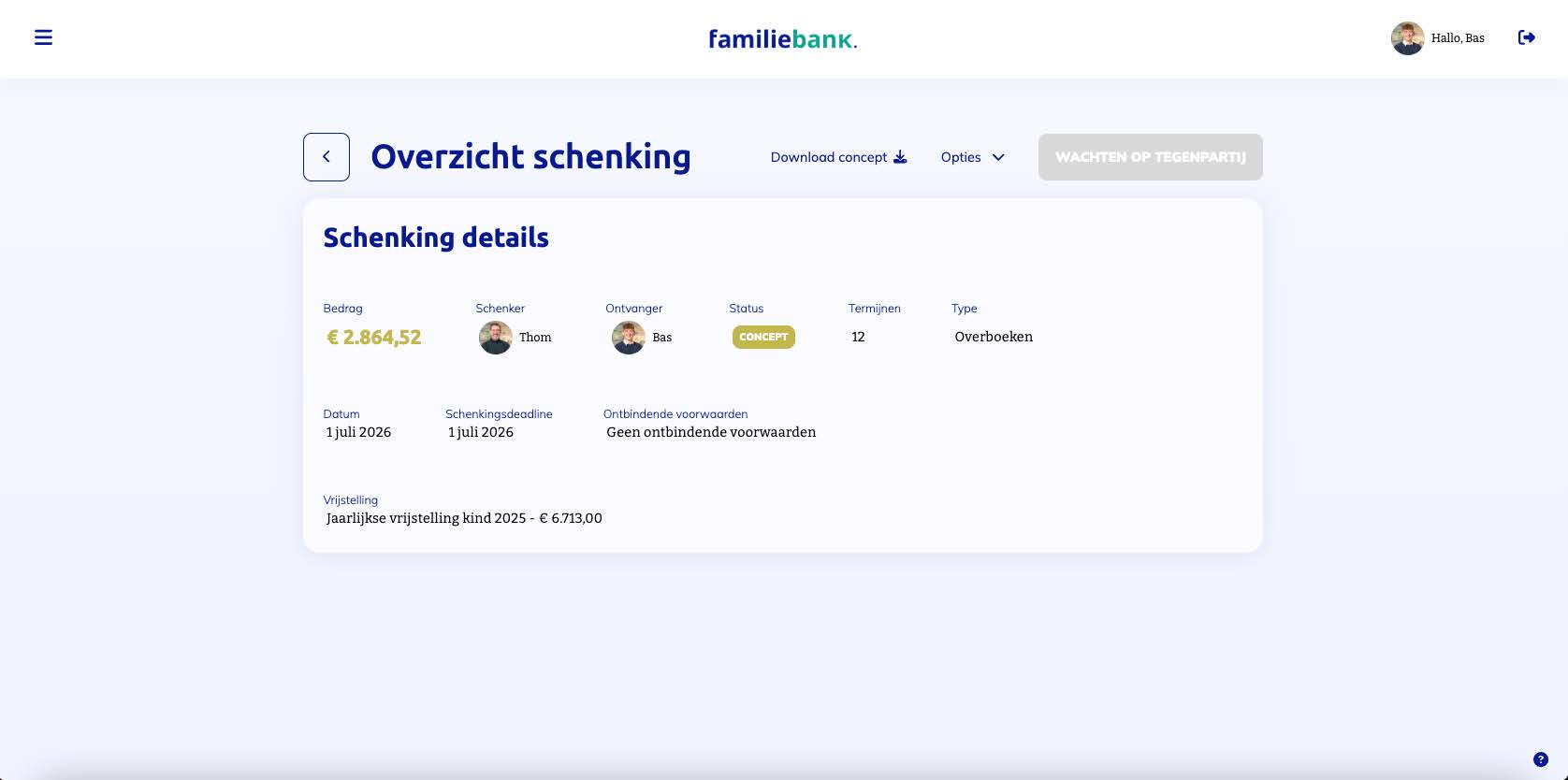 Stap 22 in Familiebank